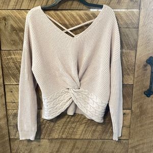 NWOT Express twist front sweater, Small